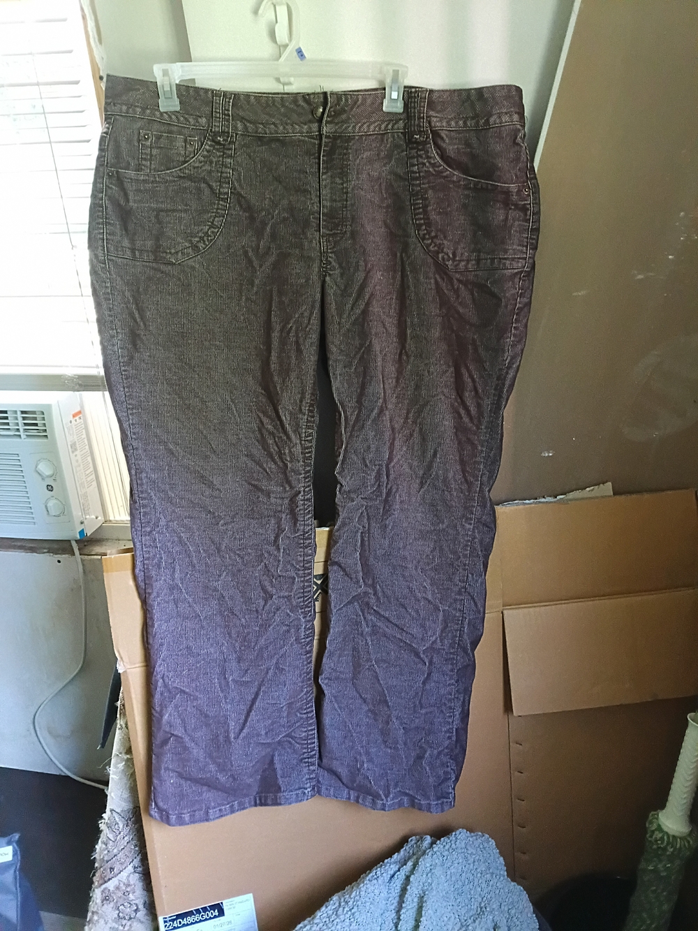 Duck Head Women's Boot Cut Pants in Faded Brown/Gray